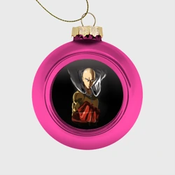 Ёлочный шар стеклянный/пластиковый Ярость Сайтамы