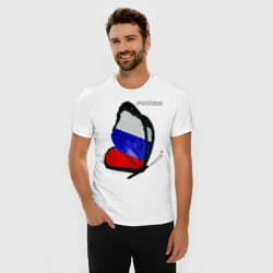 Мужская футболка хлопок Slim Россия - фото 2
