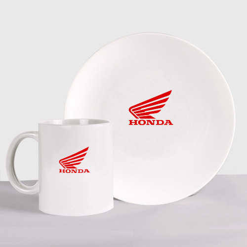 Набор: тарелка + кружка Honda
