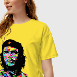 Женская футболка хлопок Oversize Che - art - фото 2