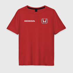 Мужская футболка хлопок Oversize Honda хонда
