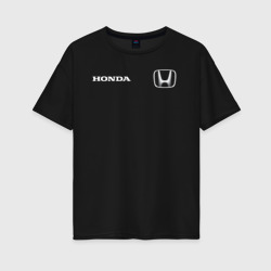 Женская футболка хлопок Oversize Honda хонда