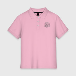 Женское поло хлопок Новый алфавит