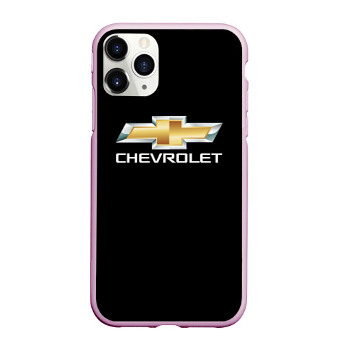 Чехол для iPhone 11 Pro матовый Chevrolet, цвет розовый