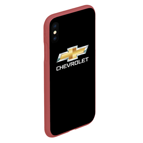 Чехол для iPhone XS Max матовый Chevrolet, цвет красный - фото 3