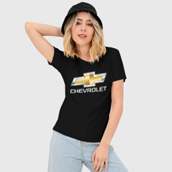Женская футболка 3D Slim Chevrolet - фото 2
