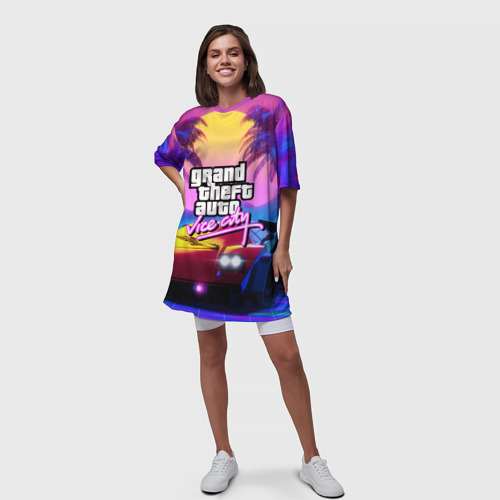 Платье-футболка 3D GTA 2020, цвет 3D печать - фото 5