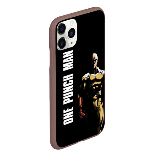 Чехол для iPhone 11 Pro Max матовый One Punch Man, цвет коричневый - фото 3