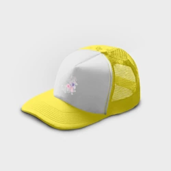 Кепка тракер с сеткой Акварельный цветы - фото 2