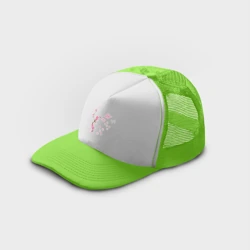Кепка тракер с сеткой Розовая сакура - фото 2