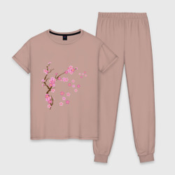 Женская пижама хлопок Розовая сакура