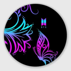 Круглый коврик для мышки BTS