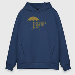 Мужское худи Oversize хлопок Manners maketh man