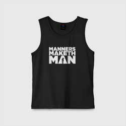 Детская майка хлопок Manners maketh man