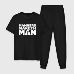 Мужская пижама хлопок Manners maketh man