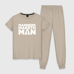 Женская пижама хлопок Manners maketh man