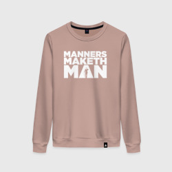 Женский свитшот хлопок Manners maketh man