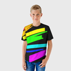 Детская футболка 3D Неоновые краски - фото 2