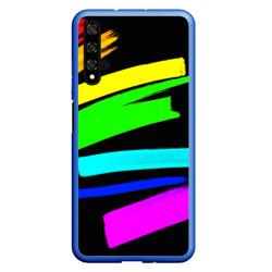 Чехол для Honor 20 Неоновые полоски краски