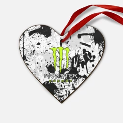 Деревянная игрушка Сердце Monster energy