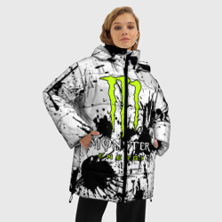 Женская зимняя куртка Oversize Monster energy - фото 2