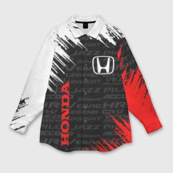 Женская рубашка oversize 3D Honda