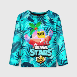 Детский лонгслив 3D Brawl Stars tropical Sprout