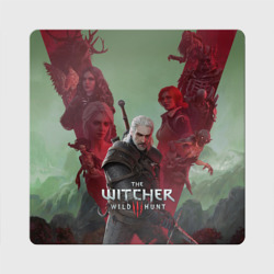 Магнит виниловый Квадрат The Witcher 5-летие