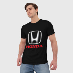 Мужская футболка 3D Honda - фото 2