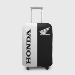Чехол для чемодана 3D Honda хонда чёрнобелый