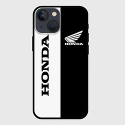 Чехол для iPhone 13 mini Honda хонда чёрнобелый
