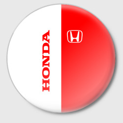 Значок Honda red-white