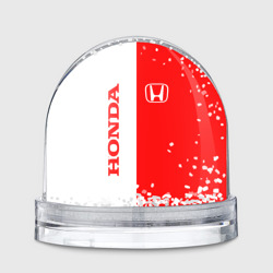 Игрушка Снежный шар Honda red-white