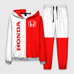 Мужской костюм 3D Honda red-white