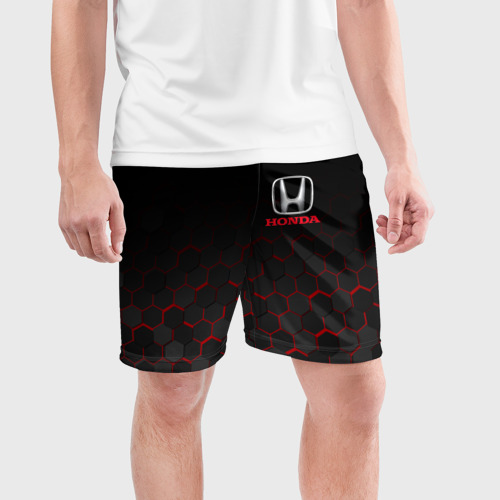 Мужские шорты спортивные Honda, цвет 3D печать - фото 3