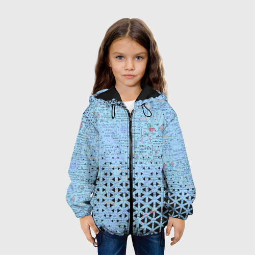 Детская куртка 3D Математика, цвет черный - фото 4