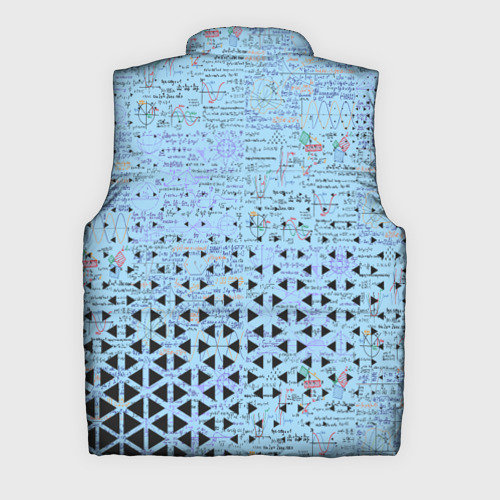 Мужской жилет утепленный 3D Математика, цвет светло-серый - фото 2