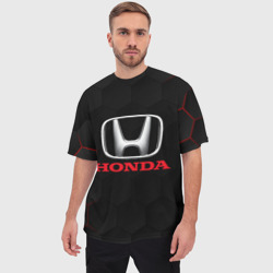 Мужская футболка oversize 3D Honda - фото 2