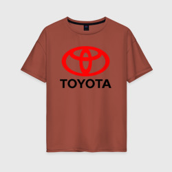 Женская футболка хлопок Oversize Toyota