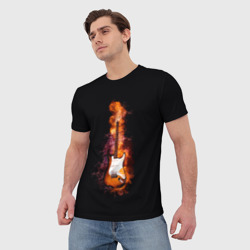 Мужская футболка 3D Огонь музыка - фото 2