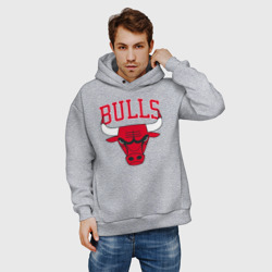 Мужское худи Oversize хлопок Bulls - фото 2