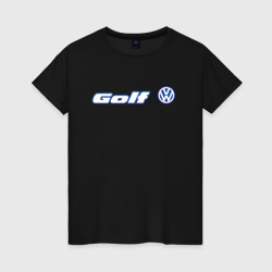 Женская футболка хлопок Volkswagen Golf Фольксваген Гольф