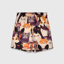 Детские спортивные шорты 3D Котики