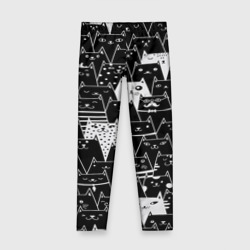 Детские леггинсы 3D Коты black