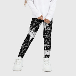 Детские леггинсы 3D Коты black - фото 2