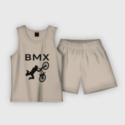 Детская пижама с шортами хлопок Велоспорт BMX