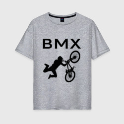 Женская футболка хлопок Oversize Велоспорт BMX