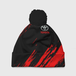 Шапка 3D c помпоном Toyota Тойота