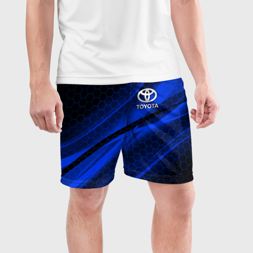 Мужские шорты спортивные Toyota, цвет 3D печать - фото 3