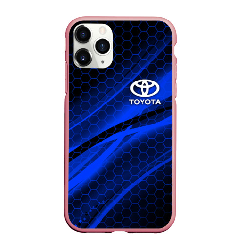 Чехол для iPhone 11 Pro Max матовый Toyota, цвет баблгам